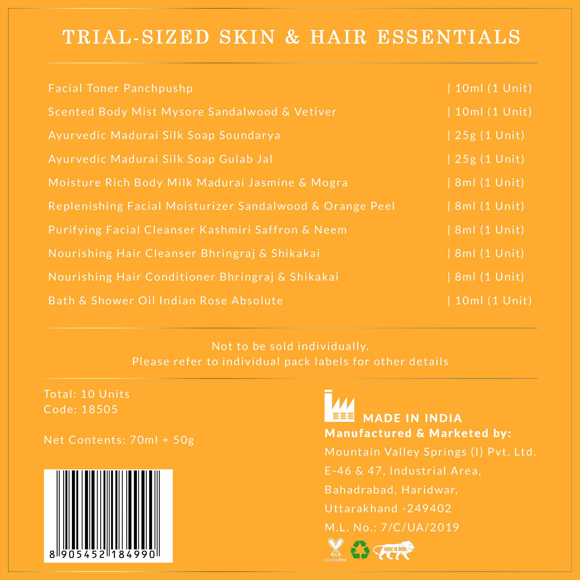 Trial Sized Skin & Hair Gift Box