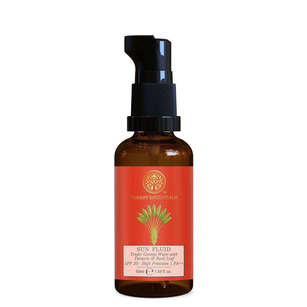 مركب الشمس بماء جوز الهند الطري مع الكركم وورق الريحان - SPF30 و PA++