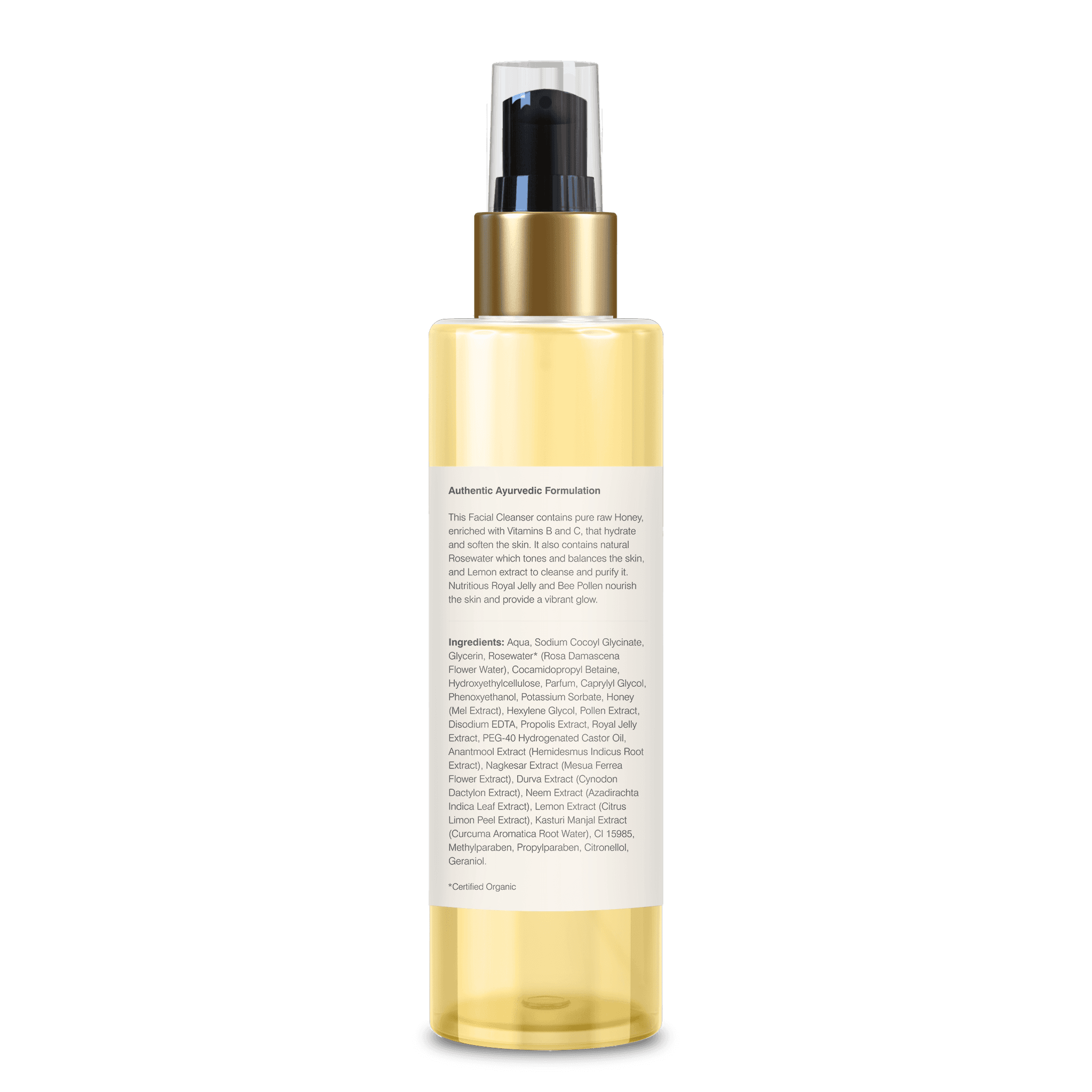 Delicate Facial Cleanser Mashobra Honey Lemon and Rosewater