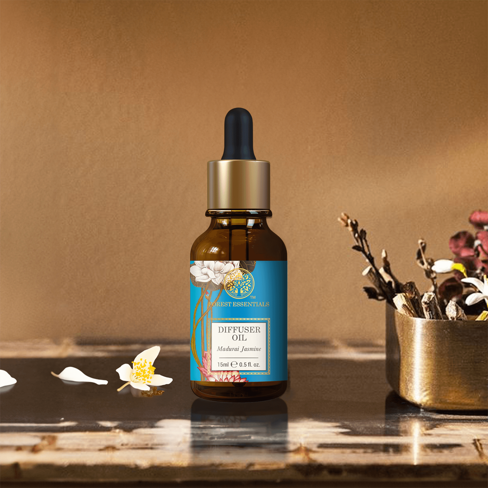 Forest Essentials Diffuser Oil - Madurai Jasmine Sensual 15 ml