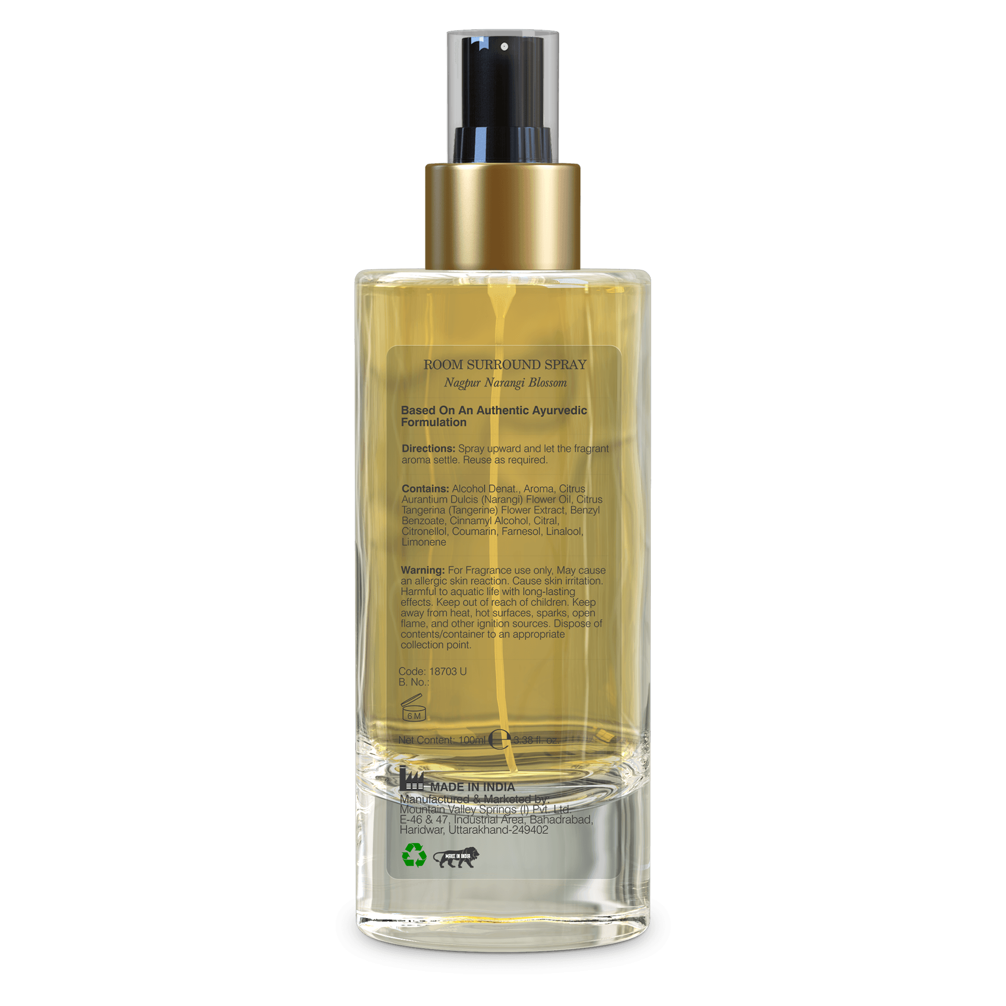 Forest Essentials Room Surround Spray Narangi Blossom Nagpur Narangi 100ml