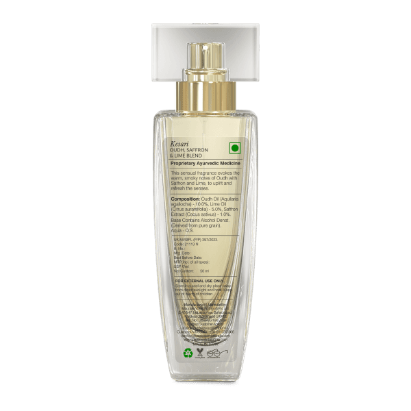 Forest Essentials Intense Perfume Kesari  - Oudh Lime & Saffron 50ml