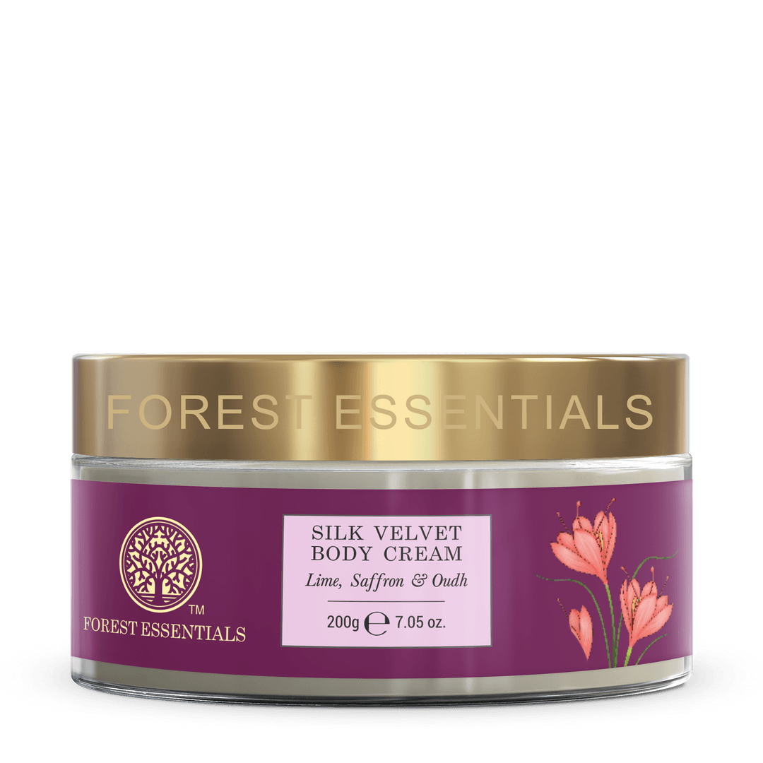 Silk Velvet Body Cream Lime, Saffron & Oudh