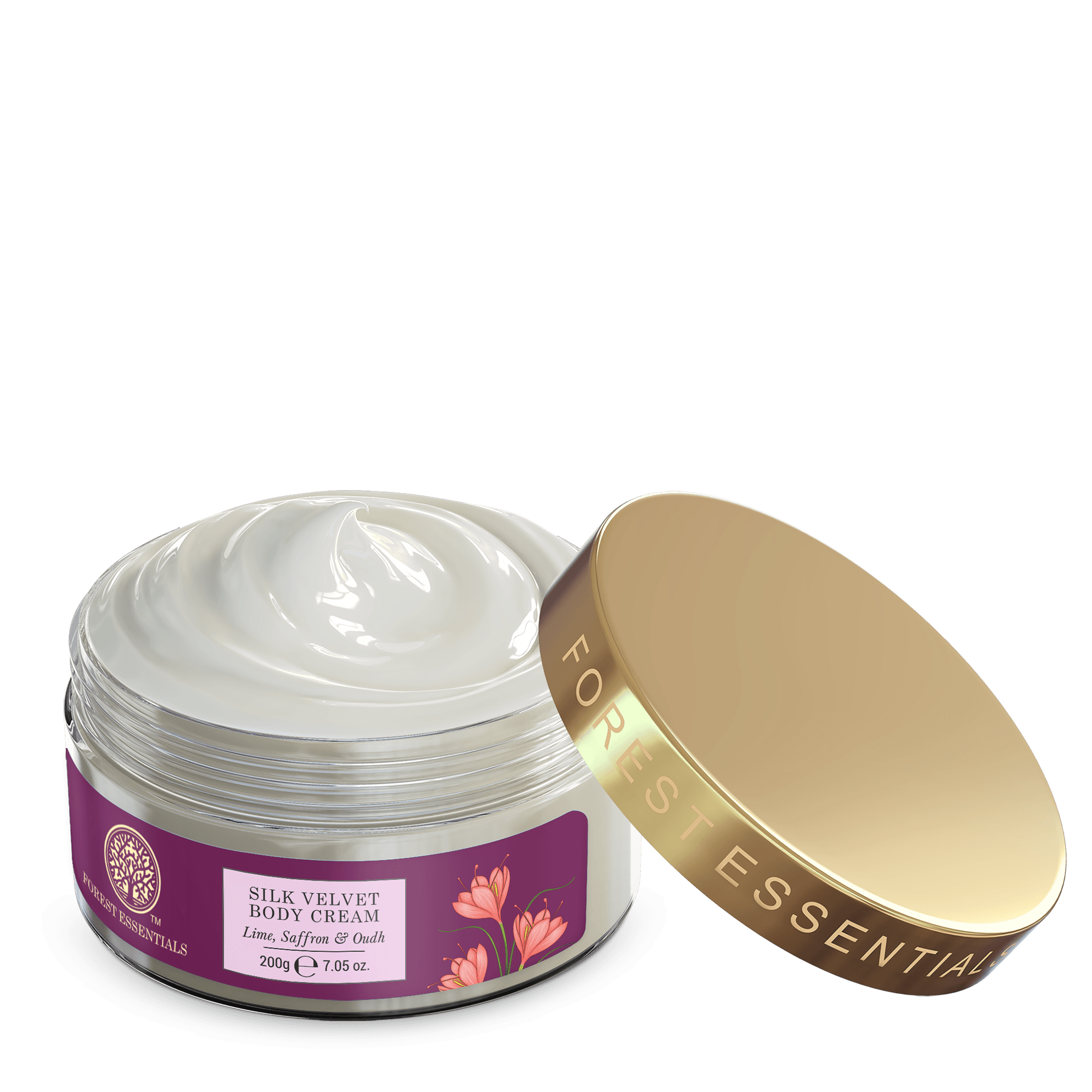 Silk Velvet Body Cream Lime, Saffron & Oudh