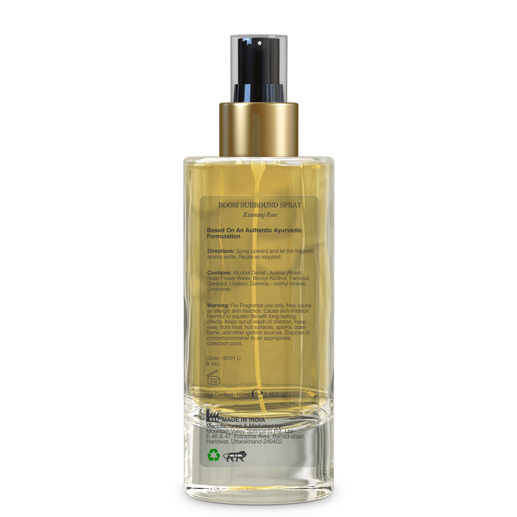 Forest Essentials Room Surround Spray - Desi Gulab Kannauj Rose 100 ml