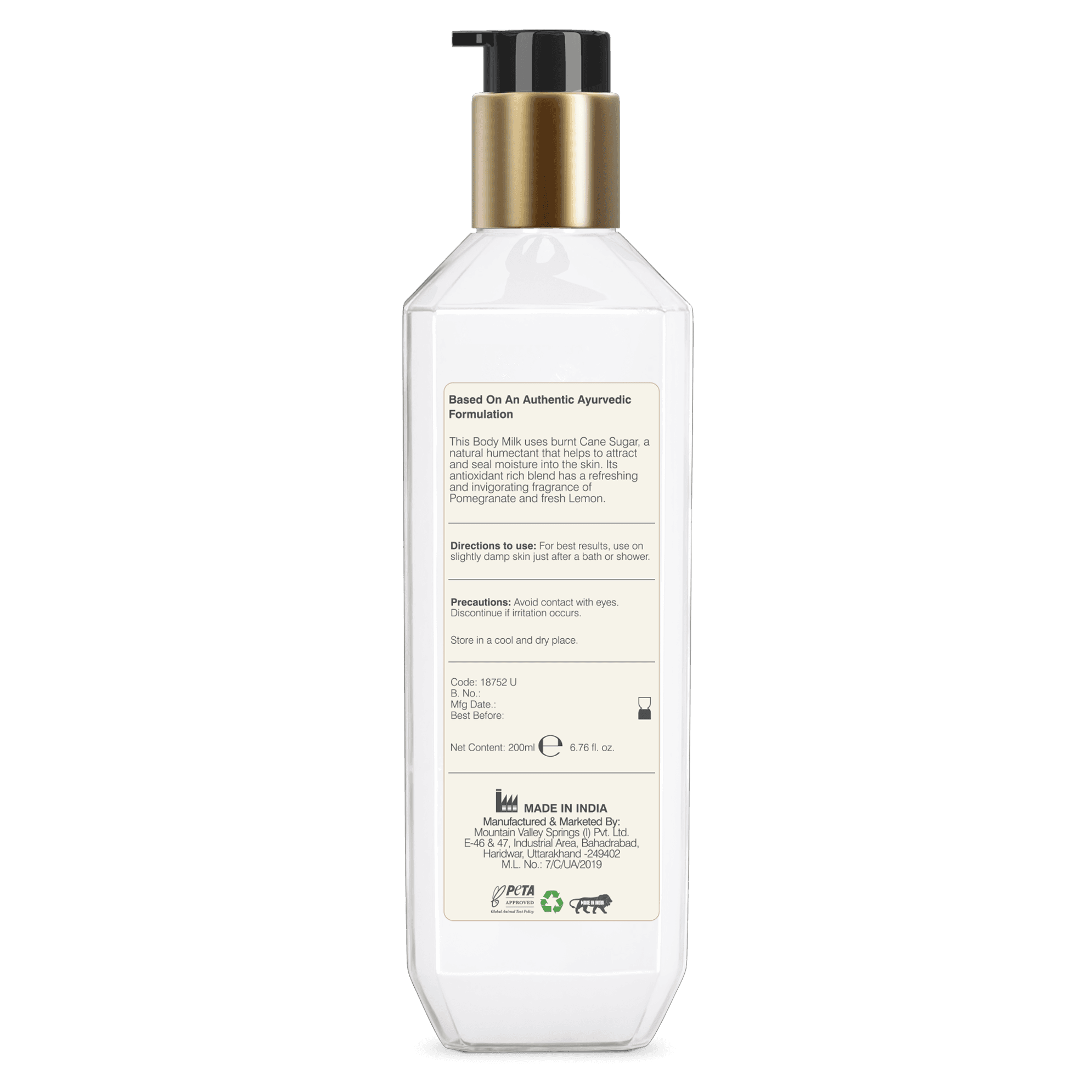 Moisture Rich Body Milk Iced Ruby Pomegranate & Lemon 200ml