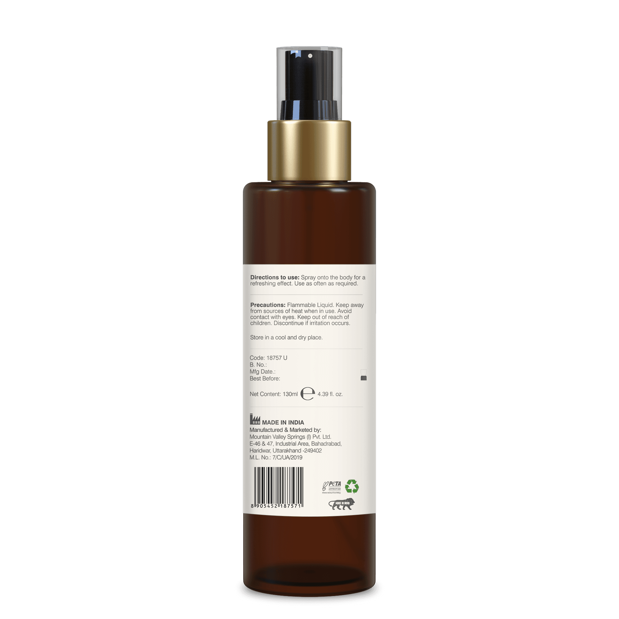 Scented Body Mist - Iced Ruby Pomegranate & Lemon 130ml