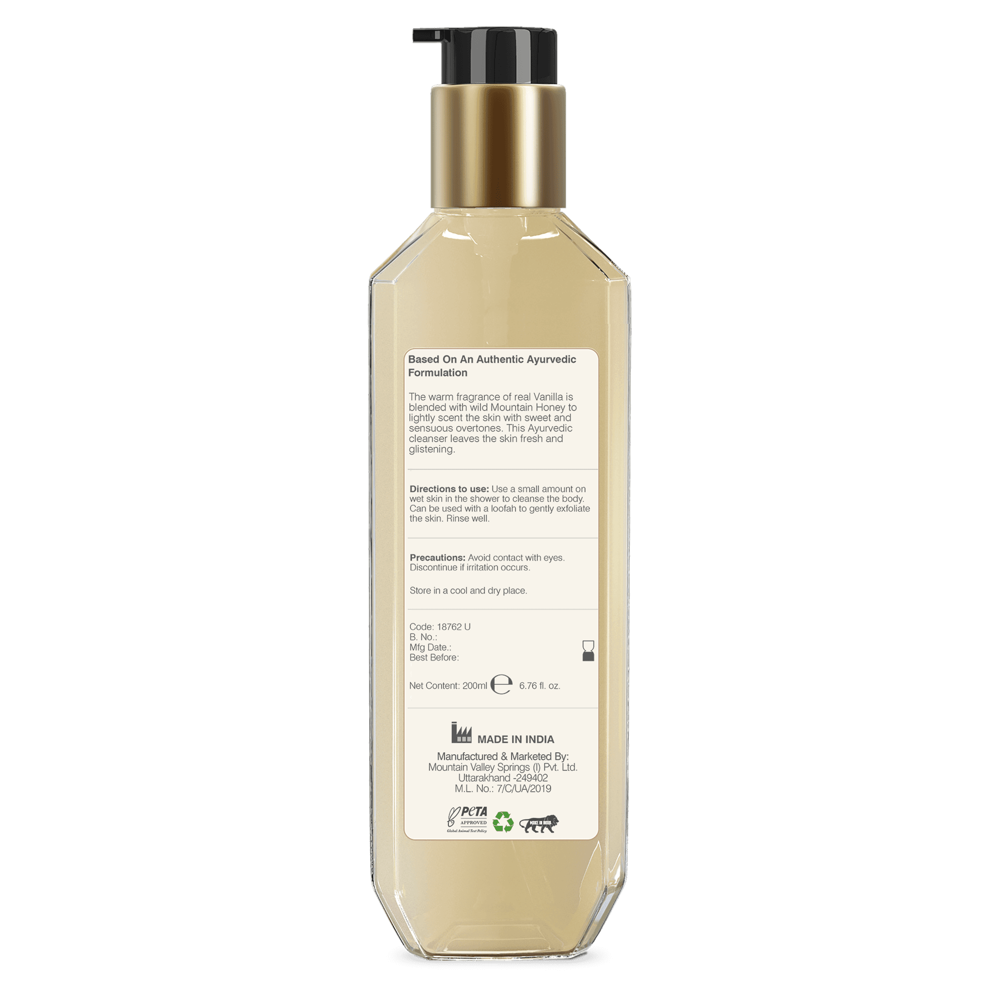 Hydrating Shower Wash- Honey & Vanilla